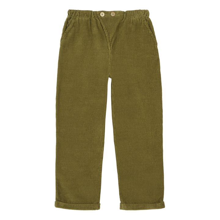 Pantalon Velours Côtelé Marlito Vert kaki- Image produit n°0