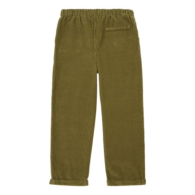 Pantalon Velours Côtelé Marlito Vert kaki