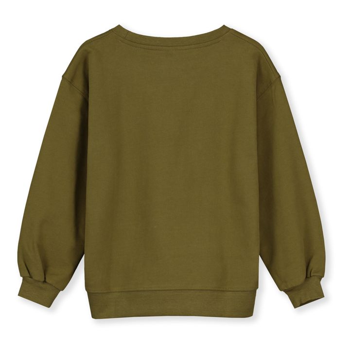 Organic Cotton Sweatshirt - Women’s Collection - Verde oliva- Imagen del producto n°1