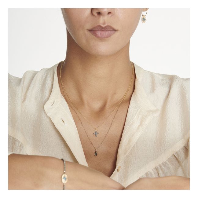 Mini Cross Necklace | Silver