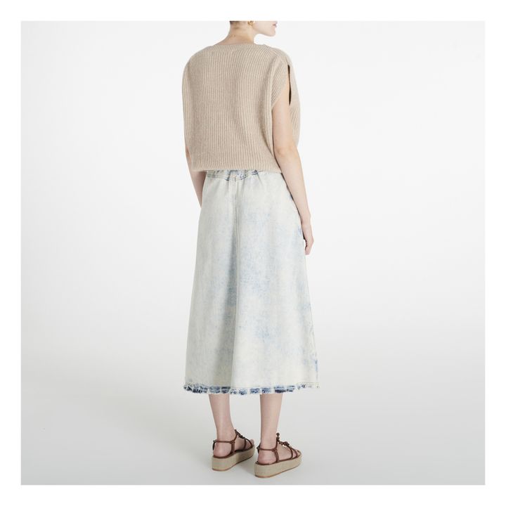 Birdie Bleached Denim Skirt Hellblau- Produktbild Nr. 2