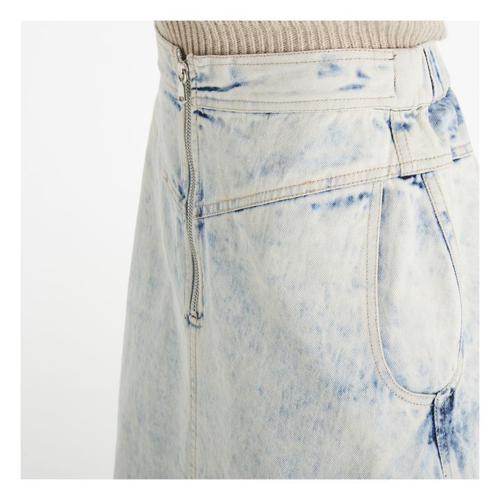 Birdie Bleached Denim Skirt Azzurro- Immagine del prodotto n°3