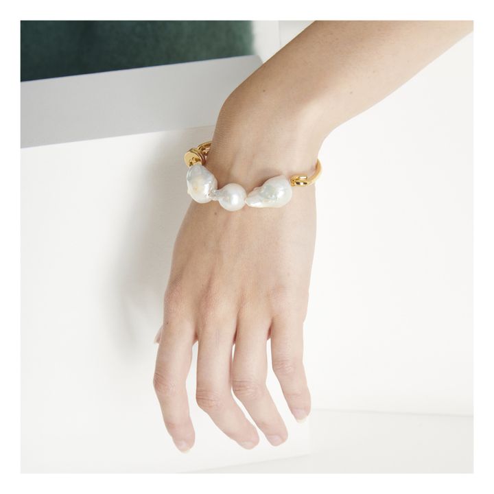Bracelet Perles Baroques Doré- Image produit n°1