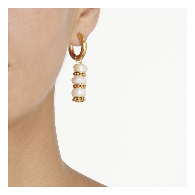Pearl and Bead Earrings | Gelb