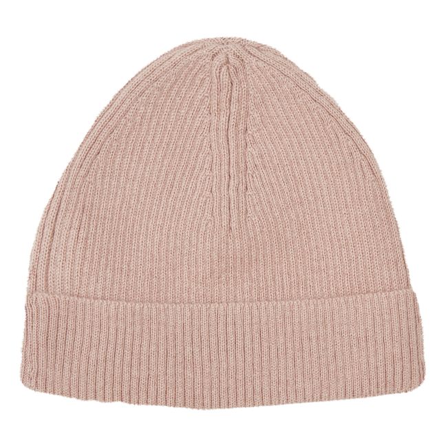 Minot Wool and Cotton Beanie Pink
