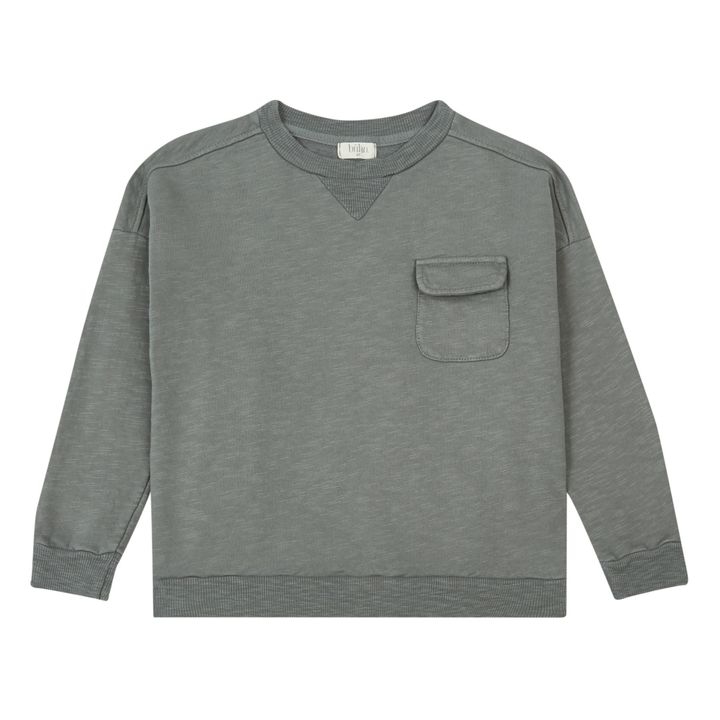 Organic Cotton Pocket Sweatshirt Grau- Produktbild Nr. 0