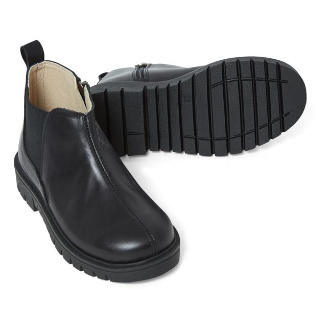 Leather Chelsea Boots Nero