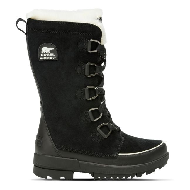 High-Top Fur-Lined Boots | Black