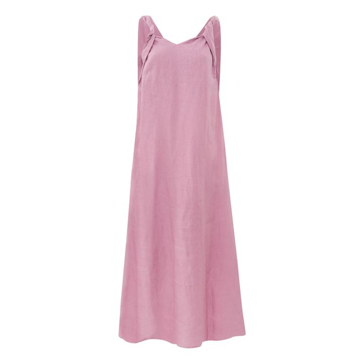 The Turn Linen Dress | Rosa- Imagen del producto n°0