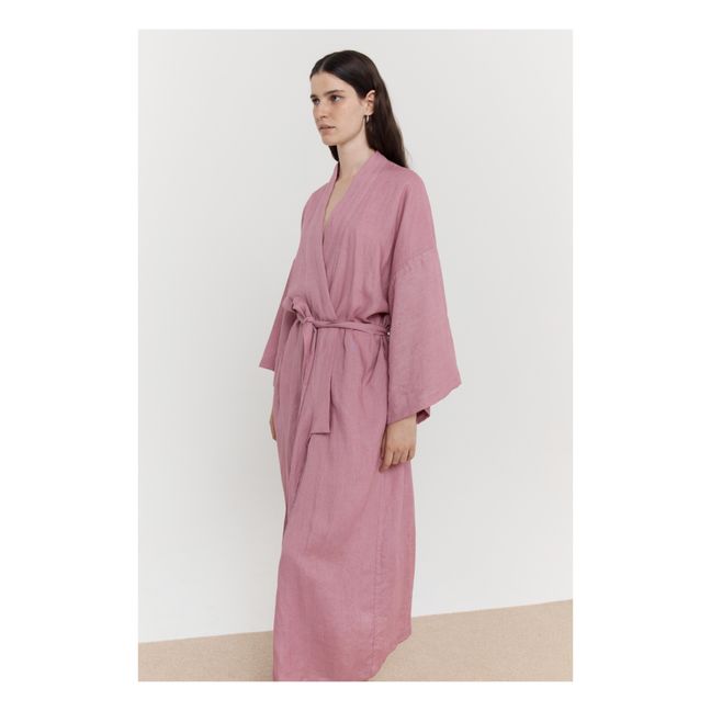 02 Belted Linen Dress | Rosa Viejo
