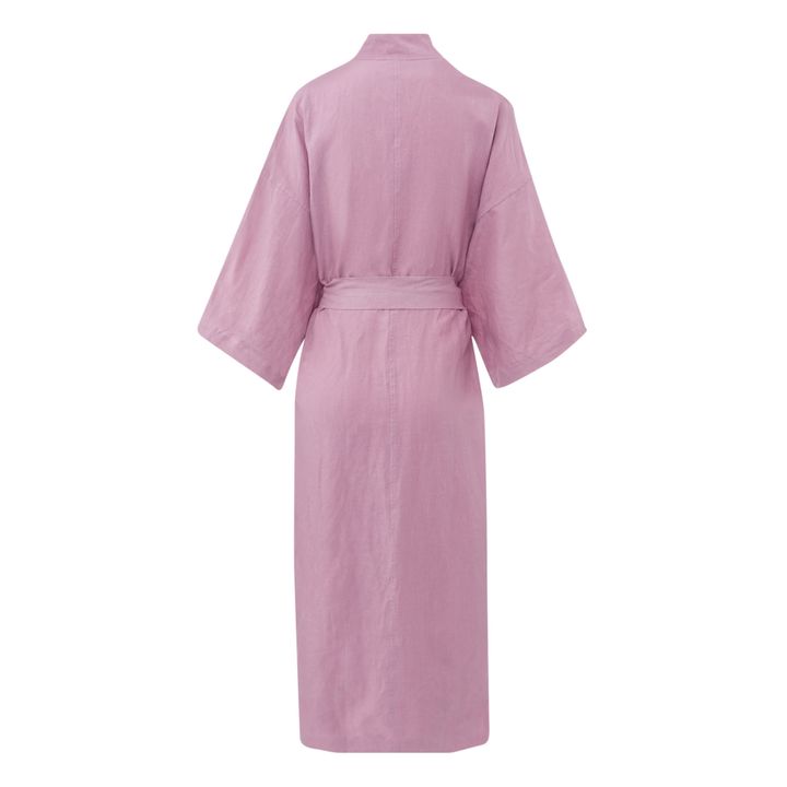 02 Belted Linen Dress | Rosa Viejo- Imagen del producto n°5