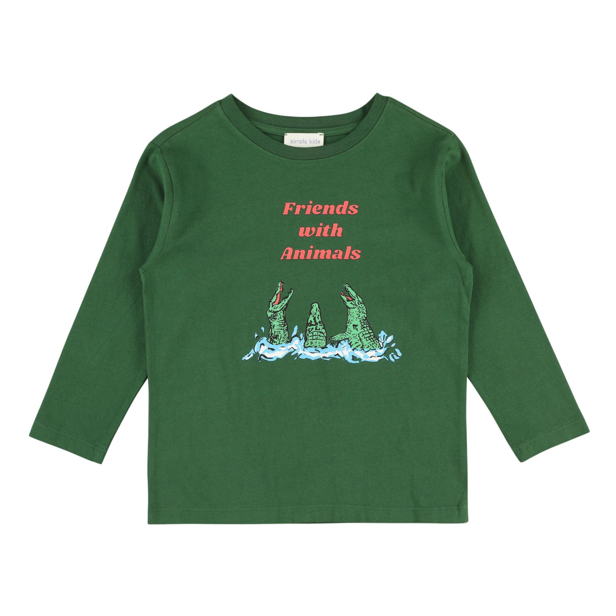 Crocodile Long Sleeve T-shirt | Grün- Produktbild Nr. 0