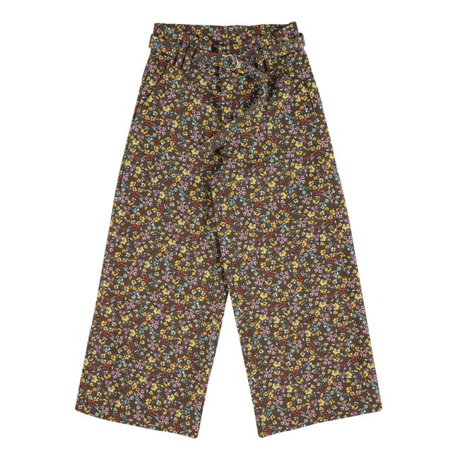 Flower Trousers | Brown