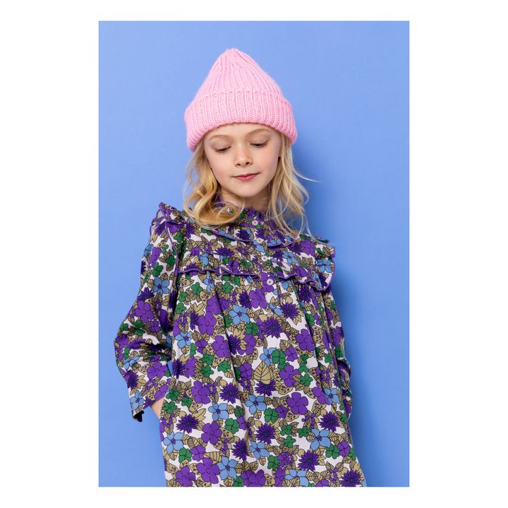 Didi Flower Dress | Violett- Produktbild Nr. 1