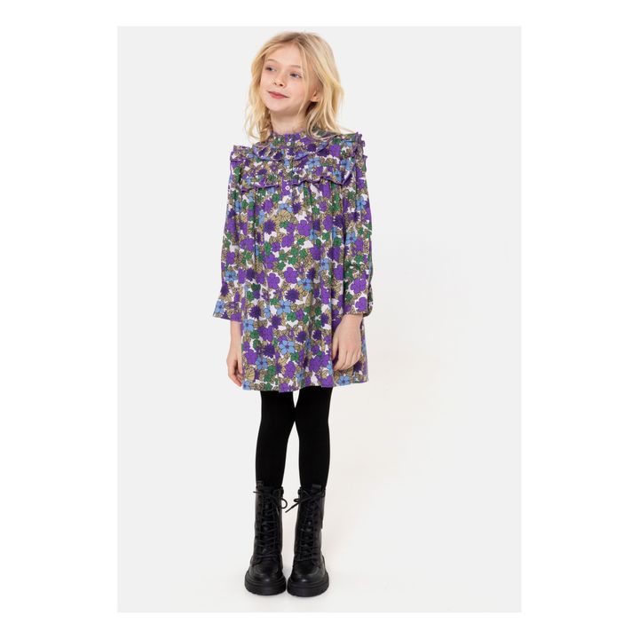 Didi Flower Dress | Violett- Produktbild Nr. 2