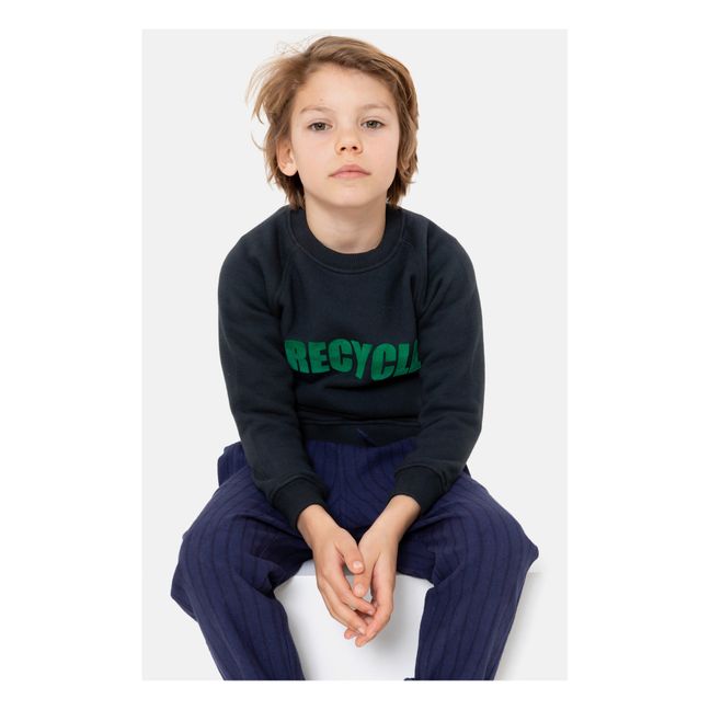 Recycle Sweatshirt | Schwarz