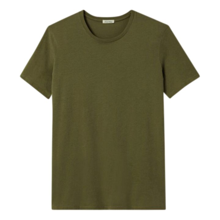 Decatur T-shirt | Verde Kaki chiné- Imagen del producto n°0