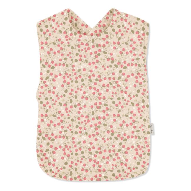 Bavaglino, modello: Comea, in cotone bio, Strawberry fields | Rosa