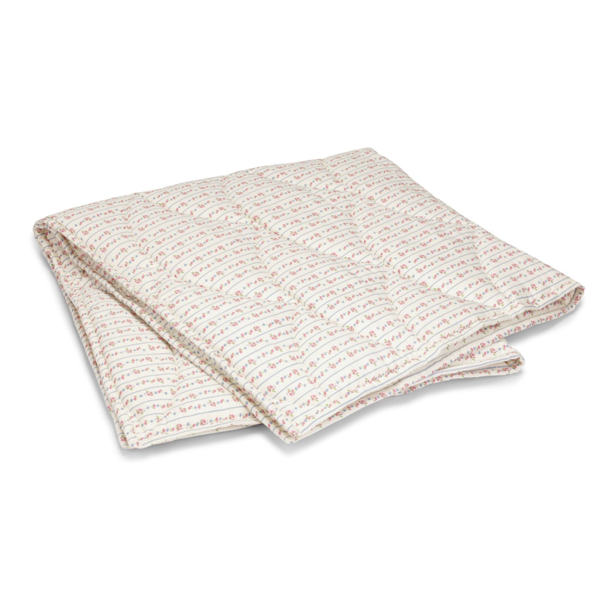 Gepolsterte Decke aus Bio-Baumwolle Nellie | Rosa- Produktbild Nr. 0