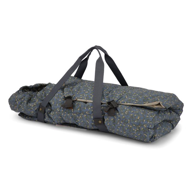 Nuit de Fleurs Soft Moses Basket | Grey blue