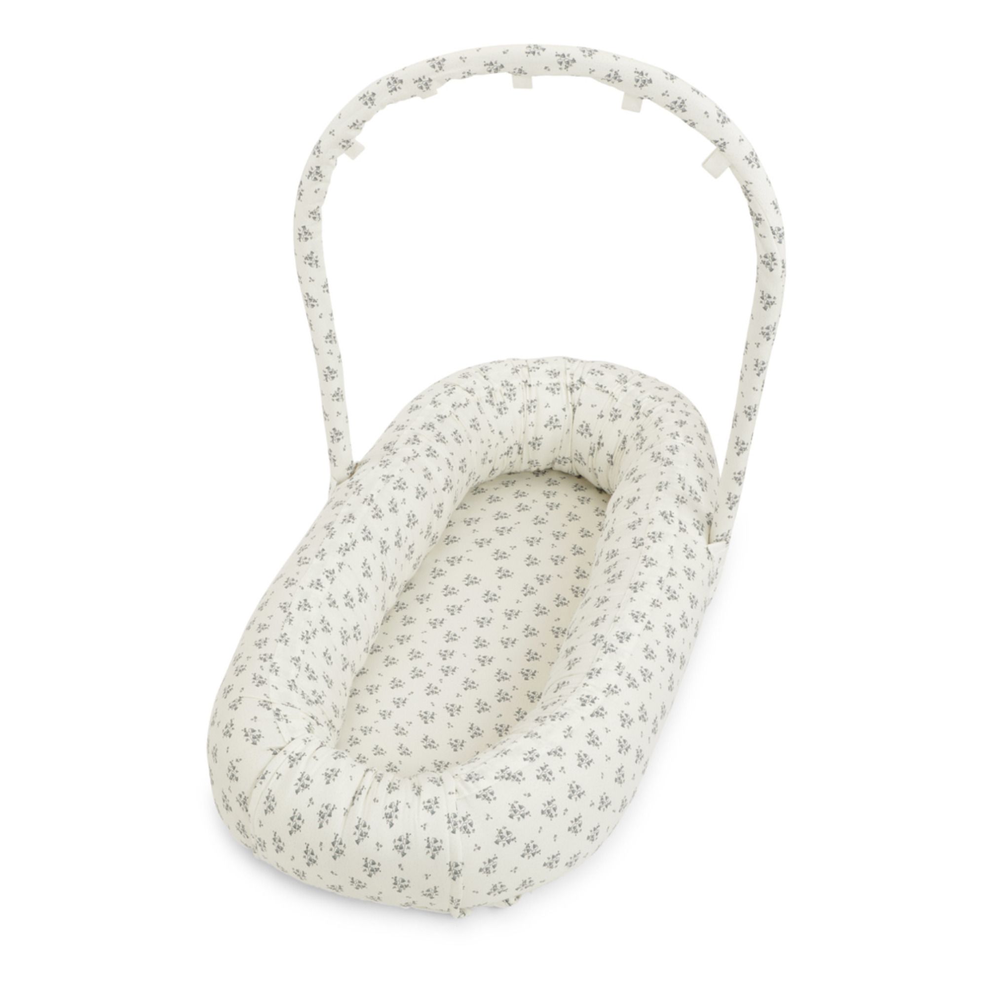 Bluebell Organic Cotton Baby Nest with Removable Arch | Blue- Product image n°0