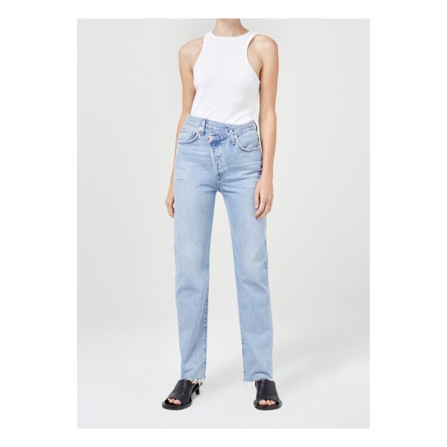 Criss Cross Straight Organic Cotton Jeans | Dimension
