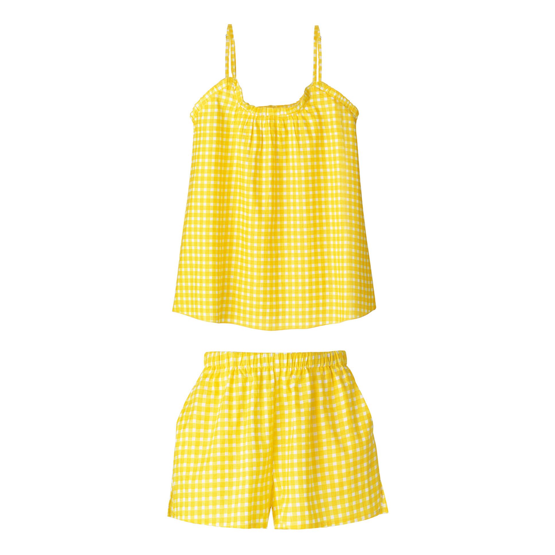 Hortense Gingham Pyjama Set Amarillo- Imagen del producto n°0