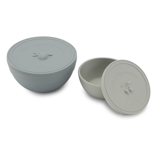 Silicone Snack Containers - Set of 2 | Blue
