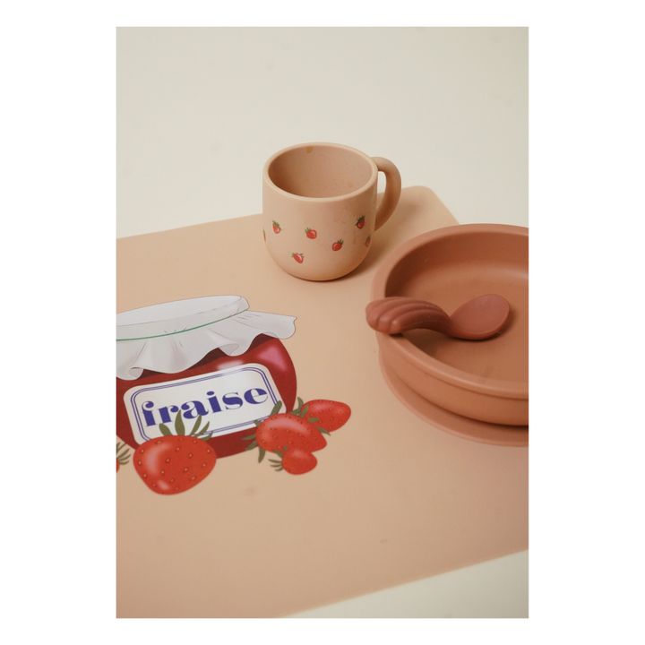 Tasses en silicone Strawberry - Set de 2 | Terracotta- Image produit n°1