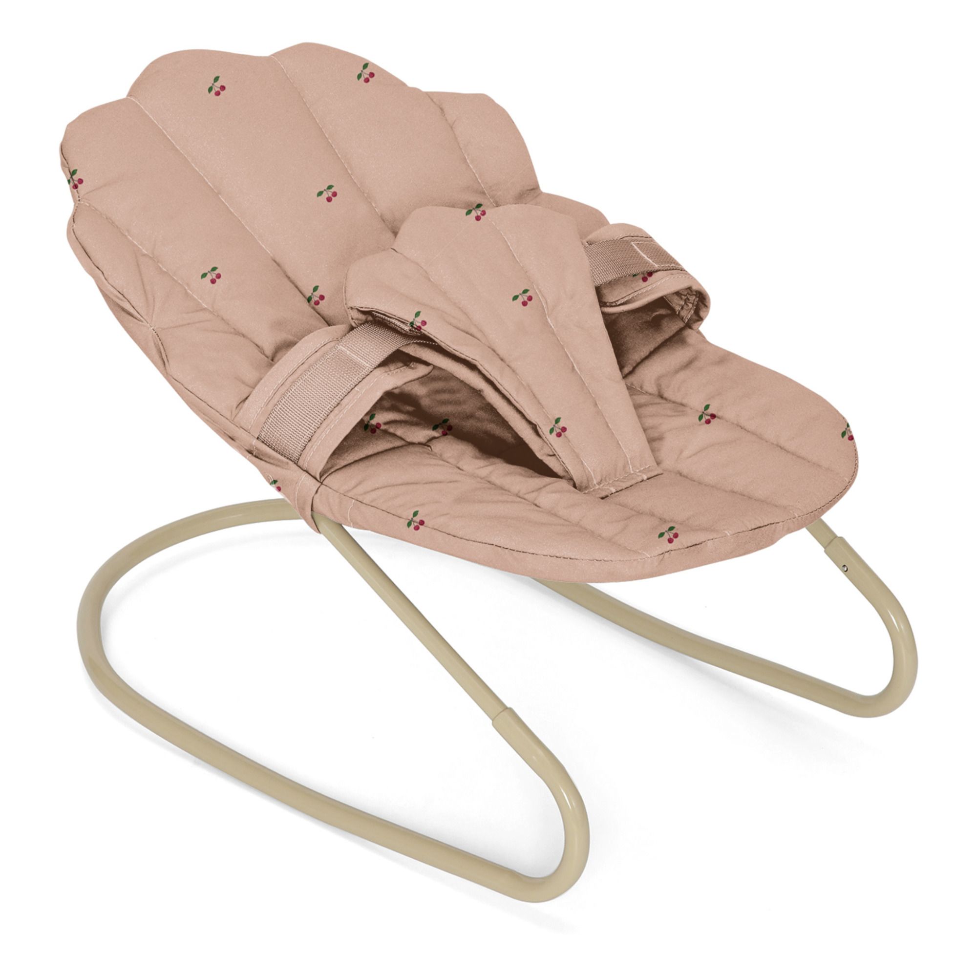 Cherry Blush Organic Cotton Doll Seat | Pink- Product image n°0