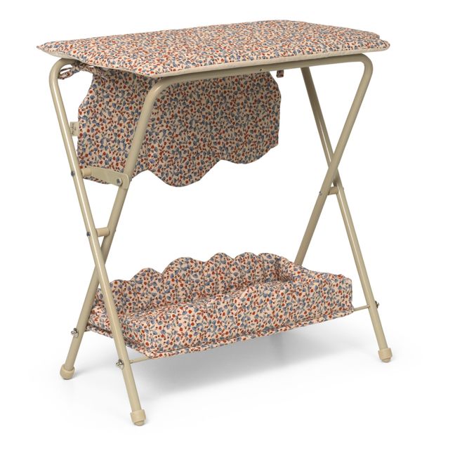 Minikane Seasonal Fruit Print Rattan Doll Changing Table Smallable