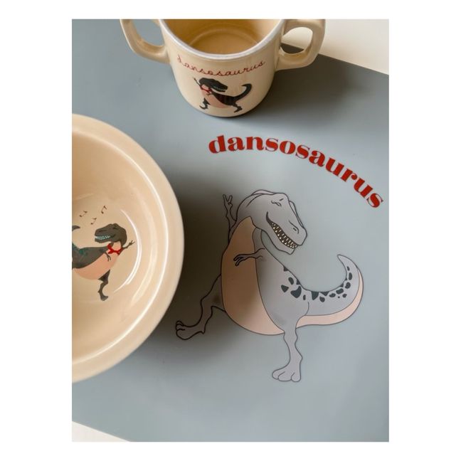 Dansosaurus Ceramic Cup and Bowl | Grey