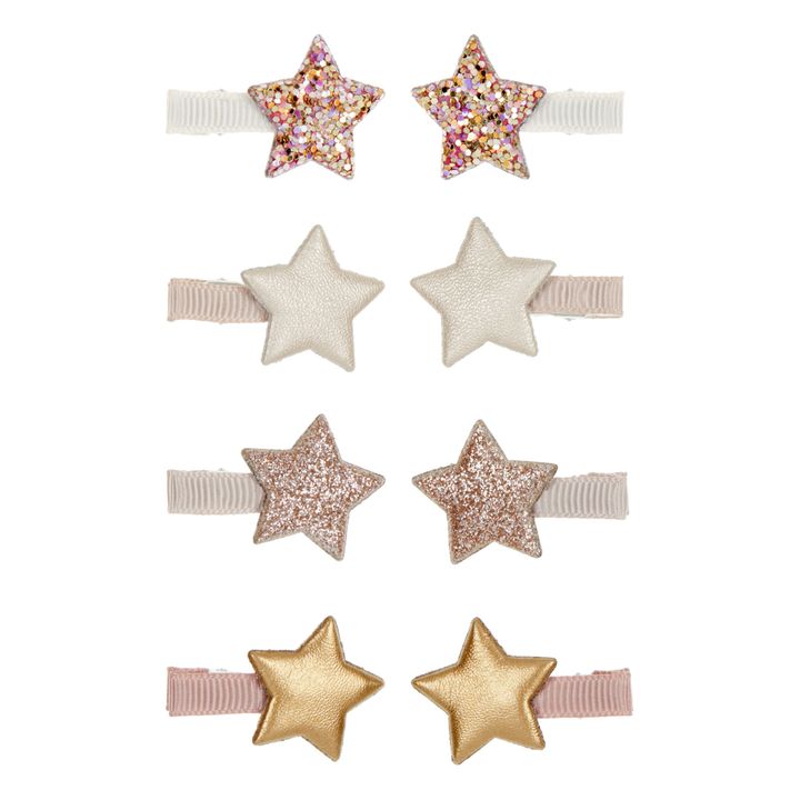 Star Hair Clips - Set of 8 | Rosa chiaro- Immagine del prodotto n°0