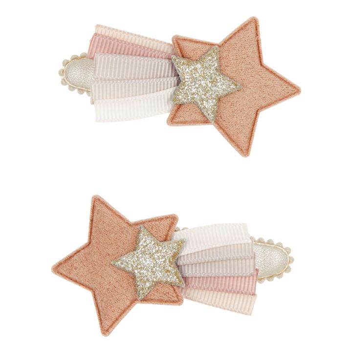 Shooting Star Hair Clips - Set of 2 | Rosa- Imagen del producto n°0