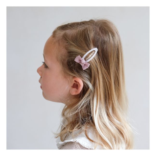 Bow Hair Clips Pink