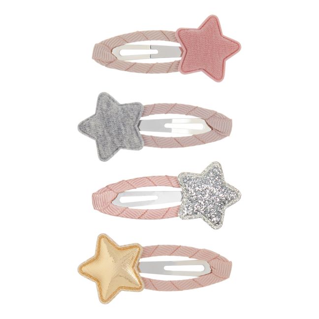 Star Hair Clips Pink