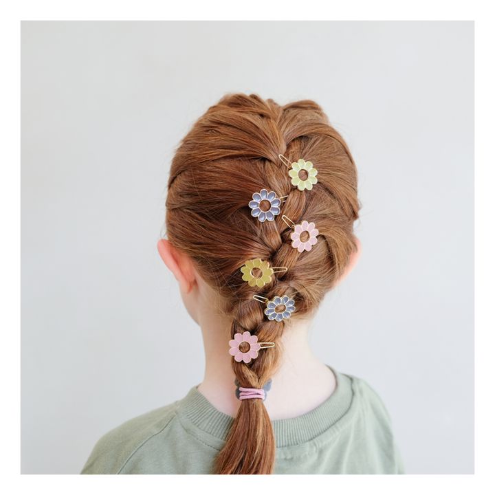 Flower Hair Clips - Set of 6 | Viola- Immagine del prodotto n°1