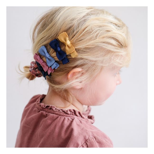 Hair Bows - Set of 5 Blue