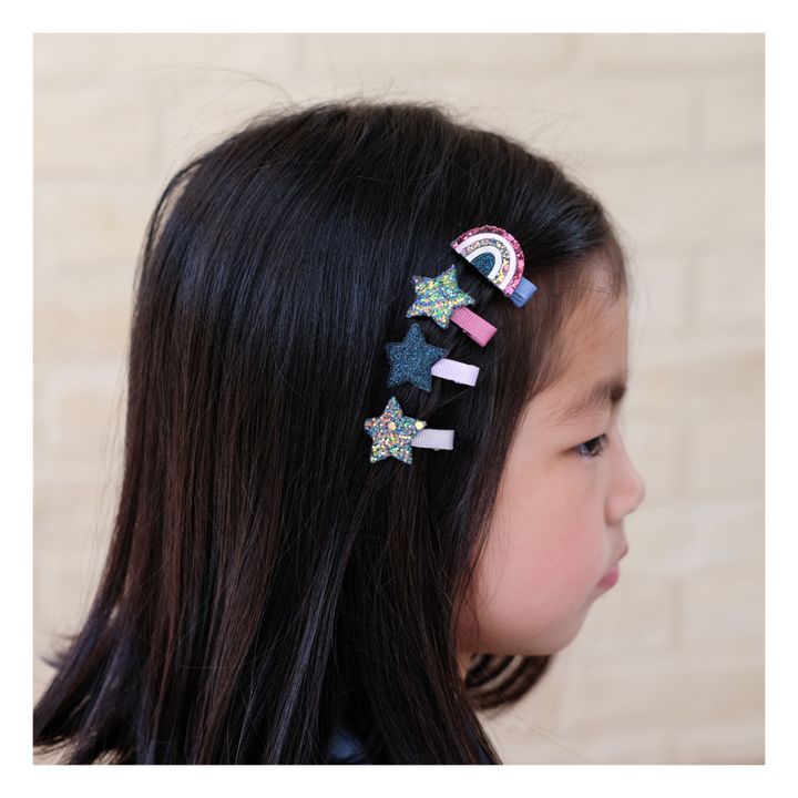 Star & Rainbow Hair Clips | Blue- Product image n°1