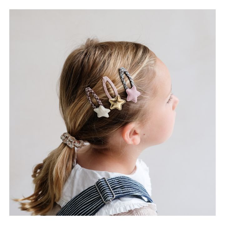 Star Hair Clips - Set of 4 | Beige- Product image n°2