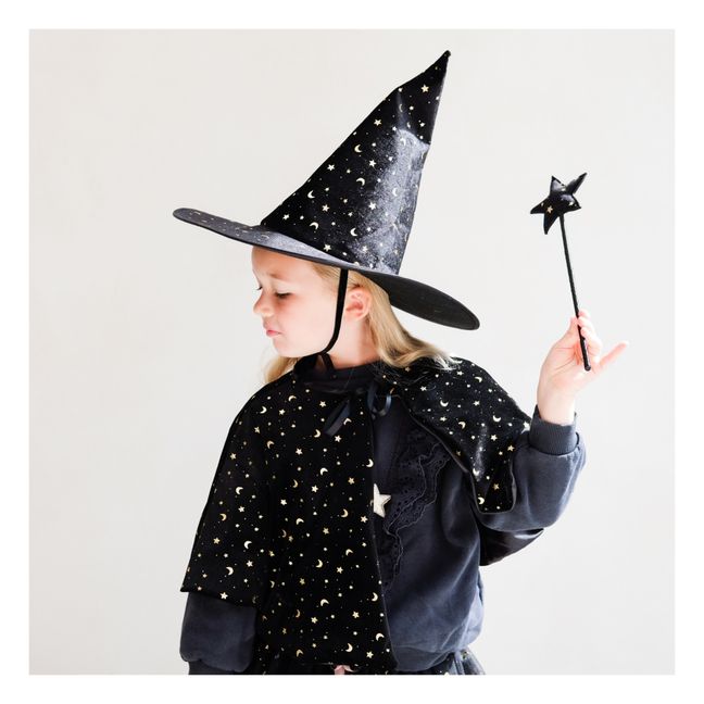 Velvet Witch Hat Schwarz