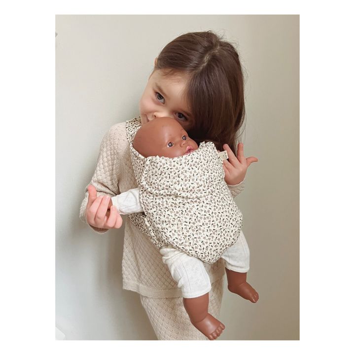 Milk Tank Organic Cotton Doll Carrier | Beige- Product image n°1