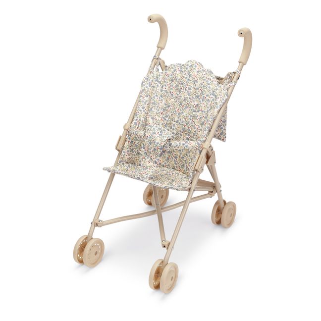 Carrito de algodón orgánico para muñeca Jardin de fleurs | Verde