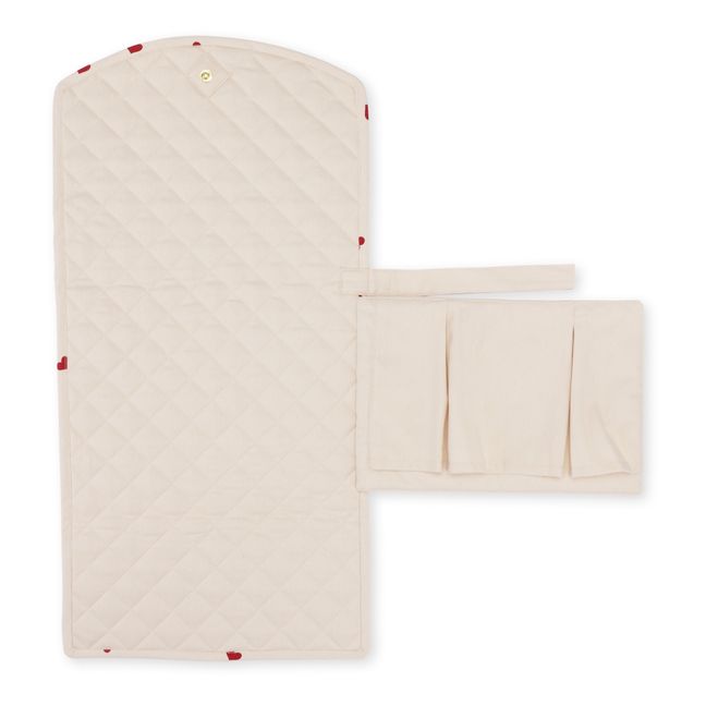 Amour Rouge Organic Cotton Travel Changing Mat | Rot