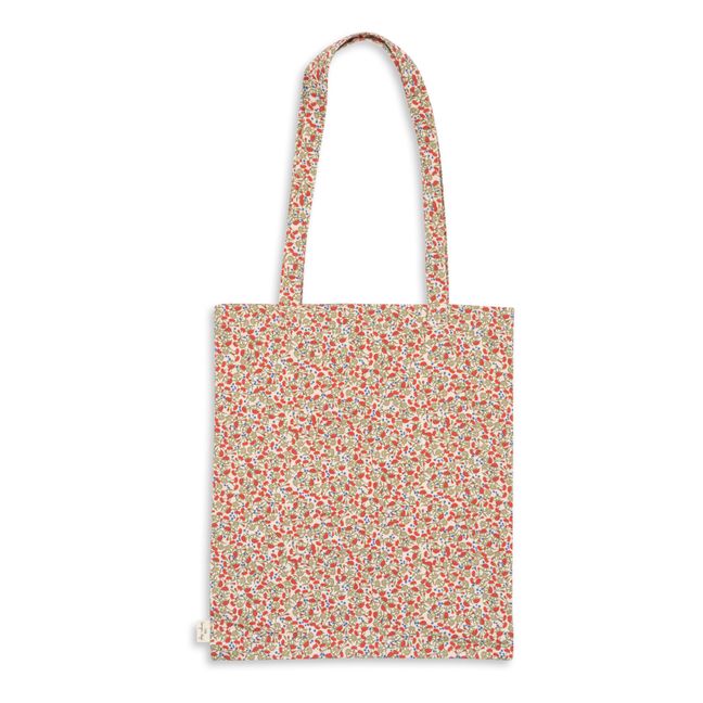 Completo letto in cotone organico Carnations | Rosa