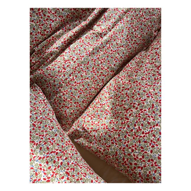 Set di biancheria da letto, in cotone bio, modello: Carnations | Rosa