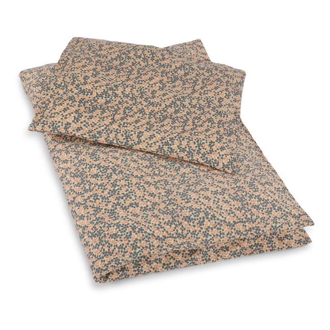 Parure de lit en coton bio Champ bleu | Rouge