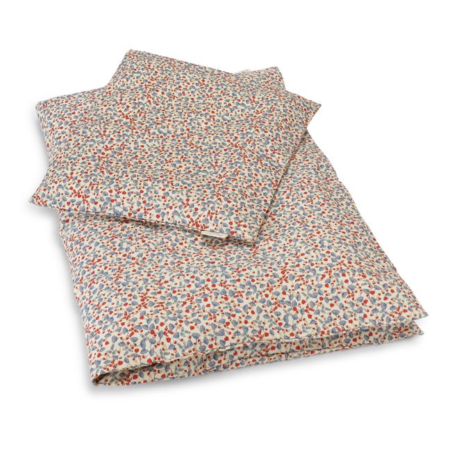 Flower Market Organic Cotton Bedding Set | Blue