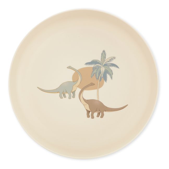 Lemon & Dinosaur PLA Plates - Set of 2 Blue