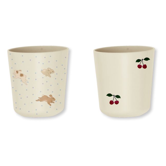Cherry & Little Rabbit PLA Cups - Set of 2 | Rosa